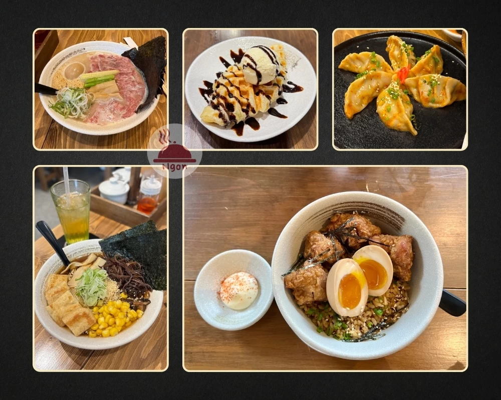 Một số món ăn tại nhà hàng Nhật quận 2 Shinsho Ramen