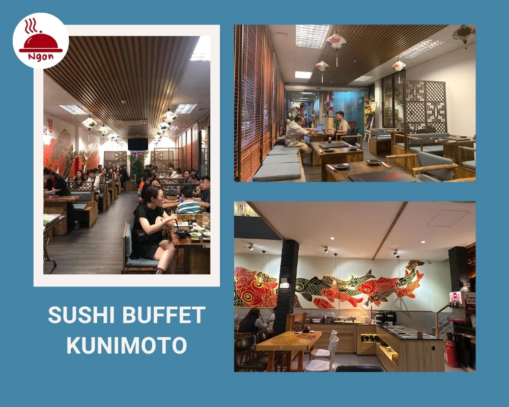 Nhà hàng Nhật quận 2 Sushi Buffet Kunimoto mang đậm phong cách Nhật Bản truyền thống
