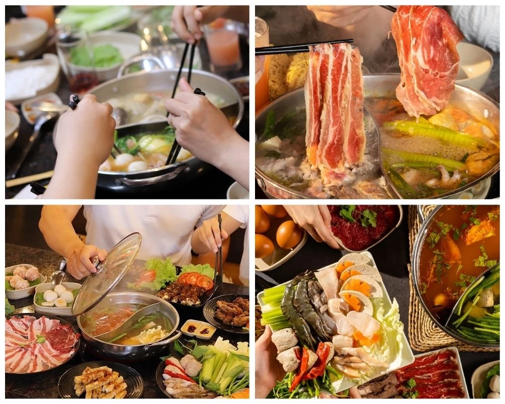 Món lẩu thơm ngon tại quán Lẩu Bò Sài Gòn ViVu