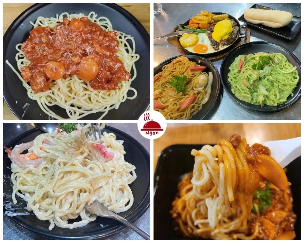 Mỳ ý thơm ngon tại Quán Huy Mê