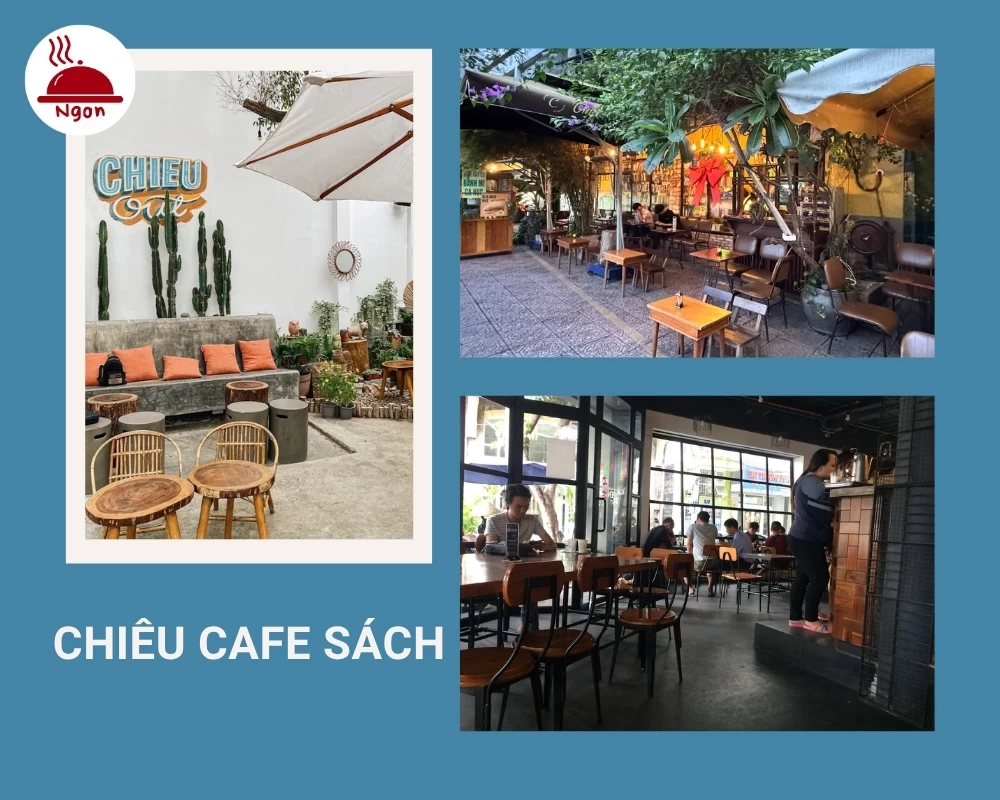 Quán Chiêu Cafe Sách có không gian sống ảo chill chill