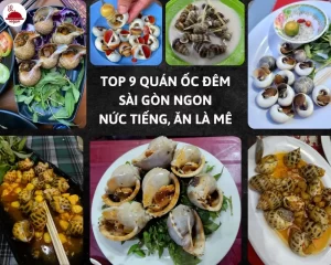 Các món ốc của top 9 quán ốc đêm Sài Gòn