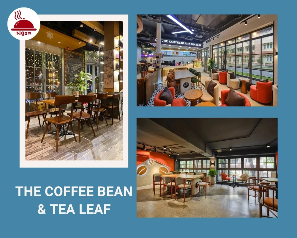 Quán The Coffee Bean & Tea Leaf có không gian hiện đại, ấm cúng