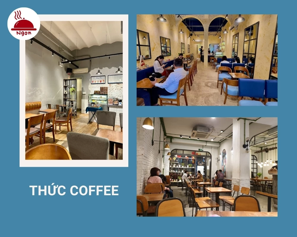 Quán Thức Coffee chi nhánh 40D Lý Tự Trọng có không gian nhỏ xinh, ấm cúng