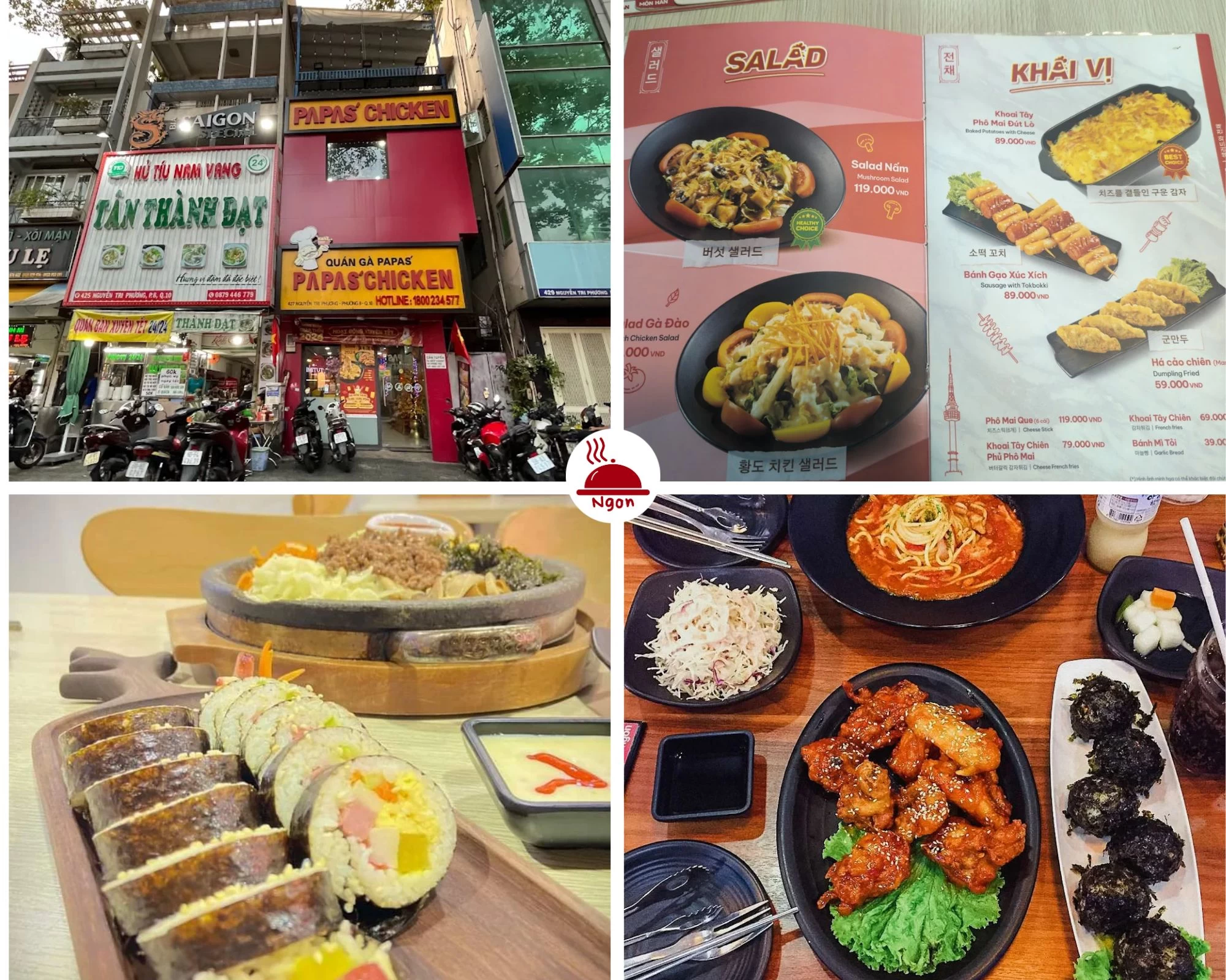 Ẩm thực tươi ngon tại nhà hàng Papas’ Chicken