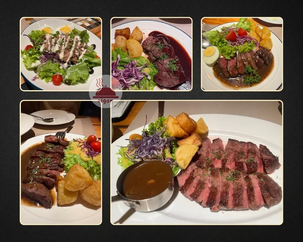 Món beefsteak của quán beefsteak Bình Thạnh - Le Steak