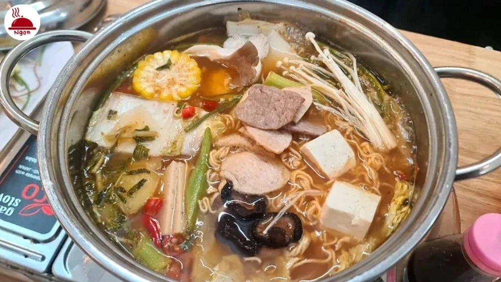 Món lẩu chay của quán lẩu chay Bình Thạnh - Lẩu Chay Hằng Thiện