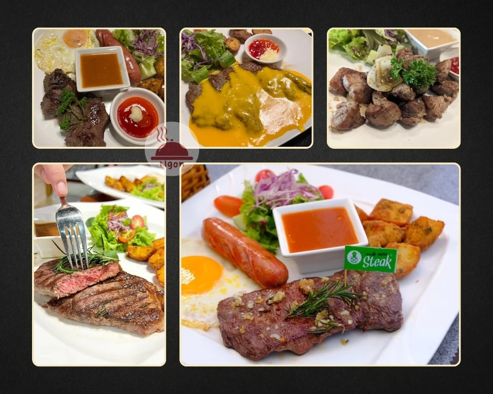 Món beefsteak của quán beefsteak Bình Thạnh - Thế giới Steak