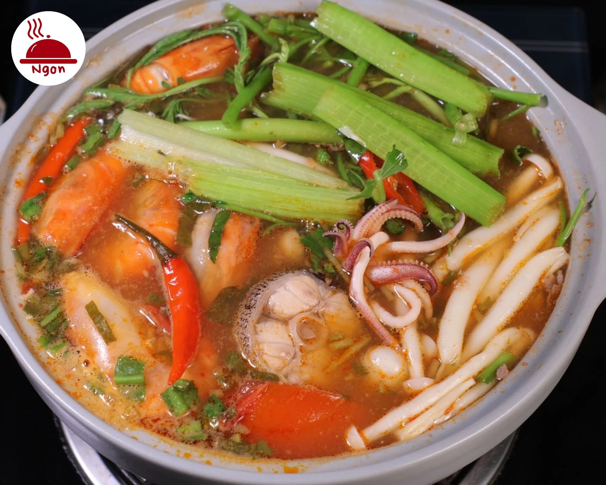 Lợi ích tuyệt vời cho sức khỏe từ món lẩu Thái hải sản kết hợp hài hòa giữa hải sản tươi và rau nấm tự nhiên