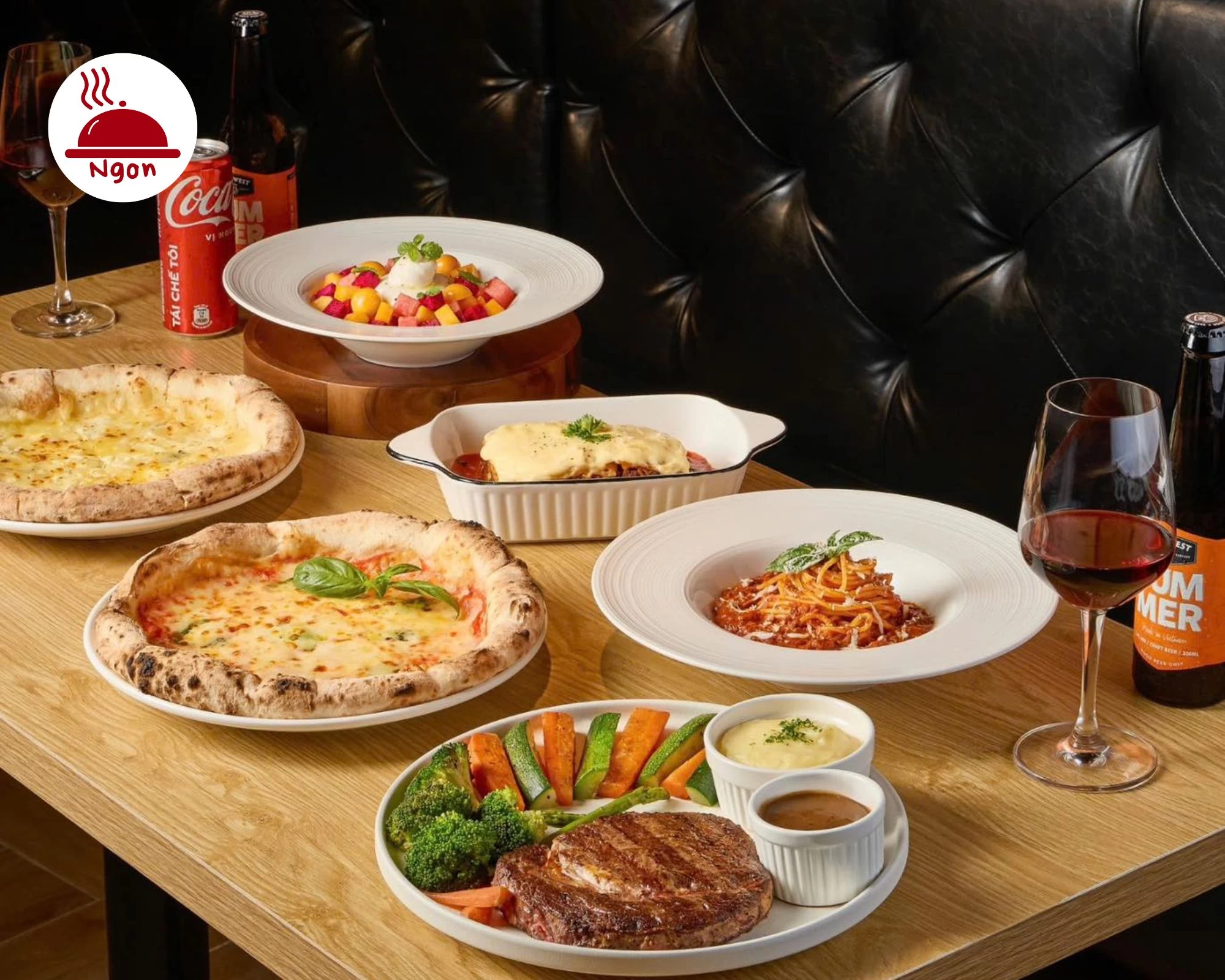 Bàn tiệc thịnh soạn, đậm chất Ý từ nhà hàng Italiani's Pizza