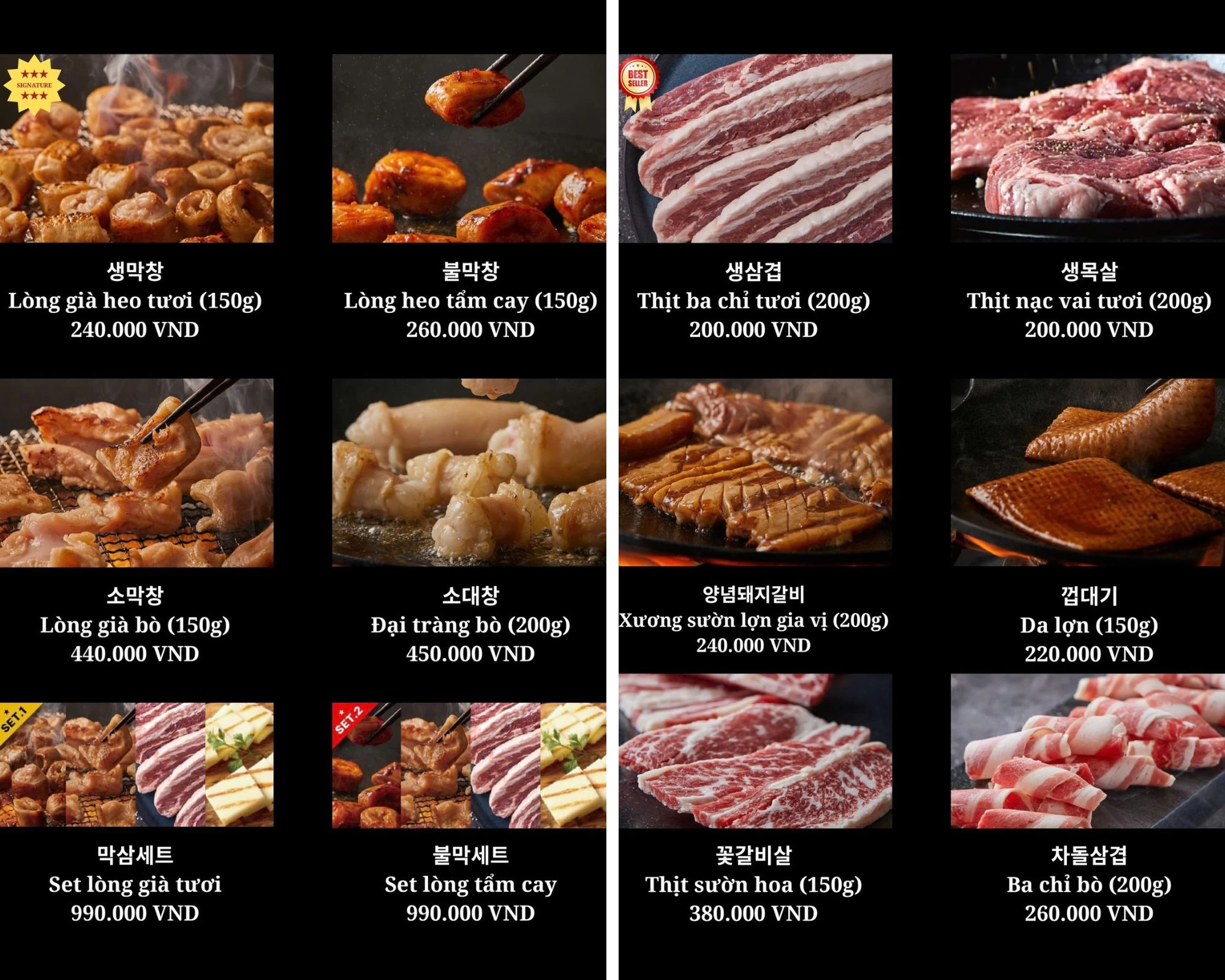 Đến BulmakYeoksam để trải nghiệm hương vị nướng Hàn Quốc đích thực với menu phong phú