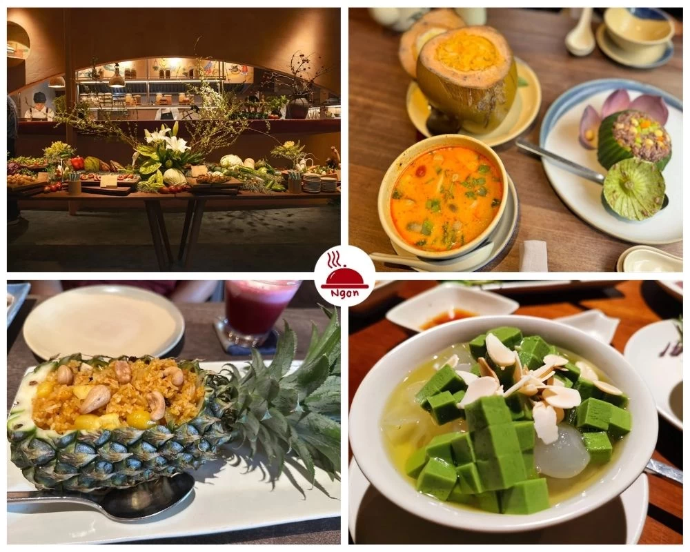 Không gian sang trọng và món ăn ngon tại nhà hàng Hum Vegetarian