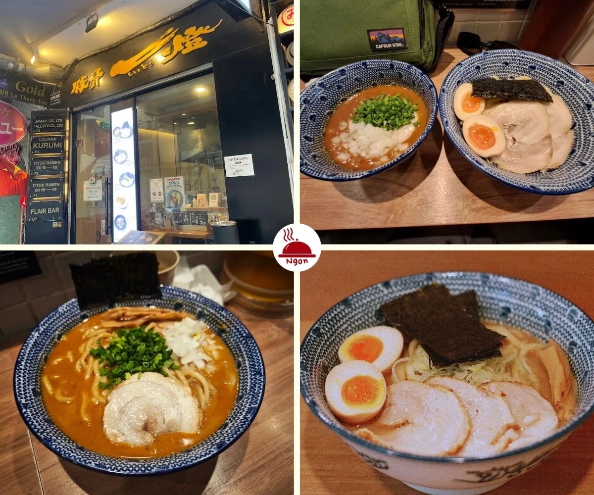 Món mì ramen thơm ngon tại Ittou Ramen Lê Thánh Tôn