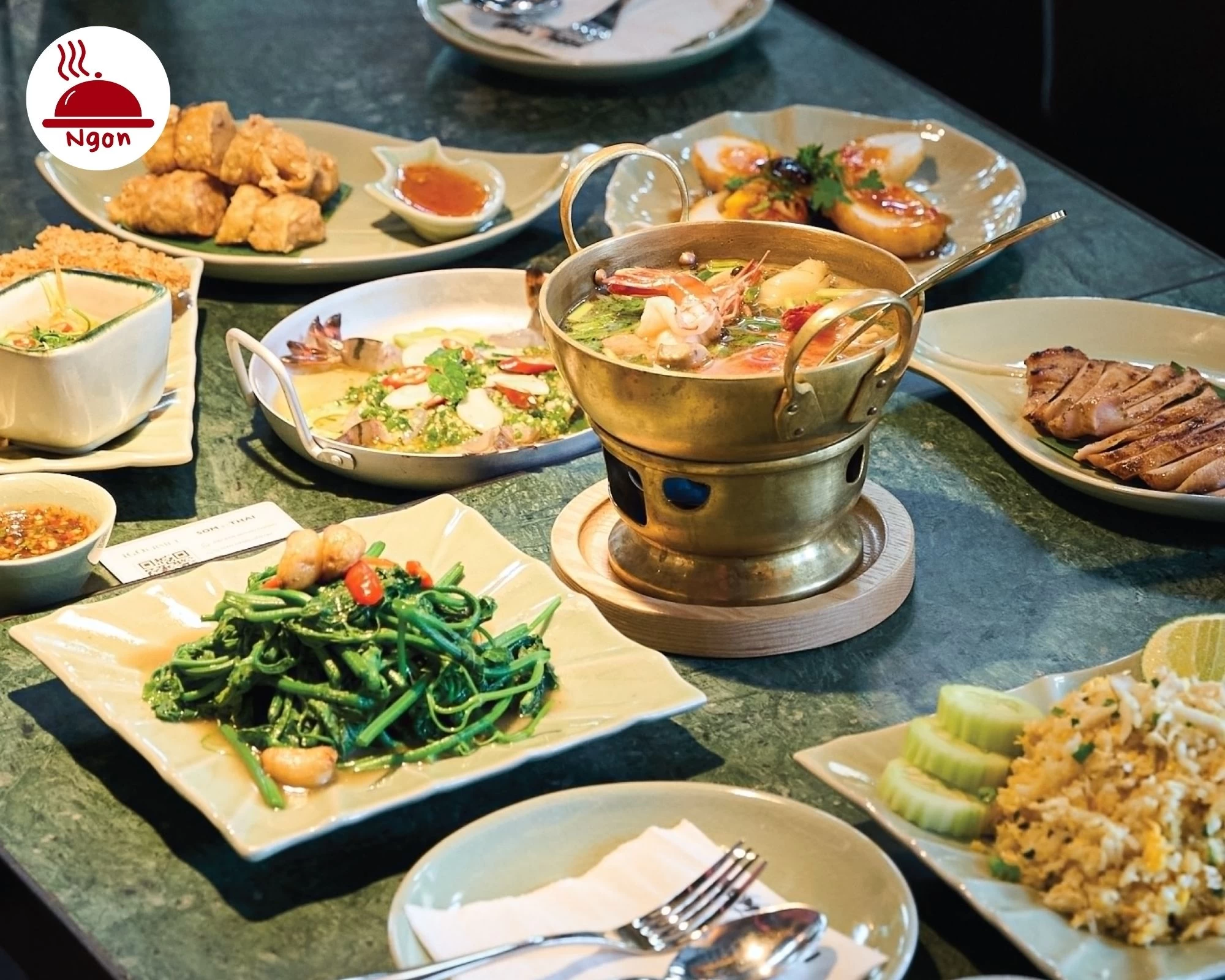 Som Tum Thai không chỉ chinh phục thực khách bằng thực đơn siêu đa dạng mà còn bởi hương vị chuẩn Thái khó cưỡng