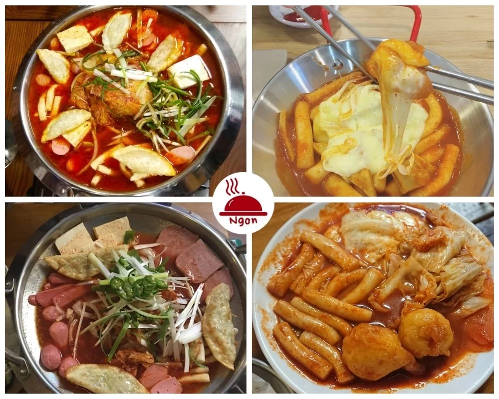 Món tokbokki tại Sinjeon Tokbokki