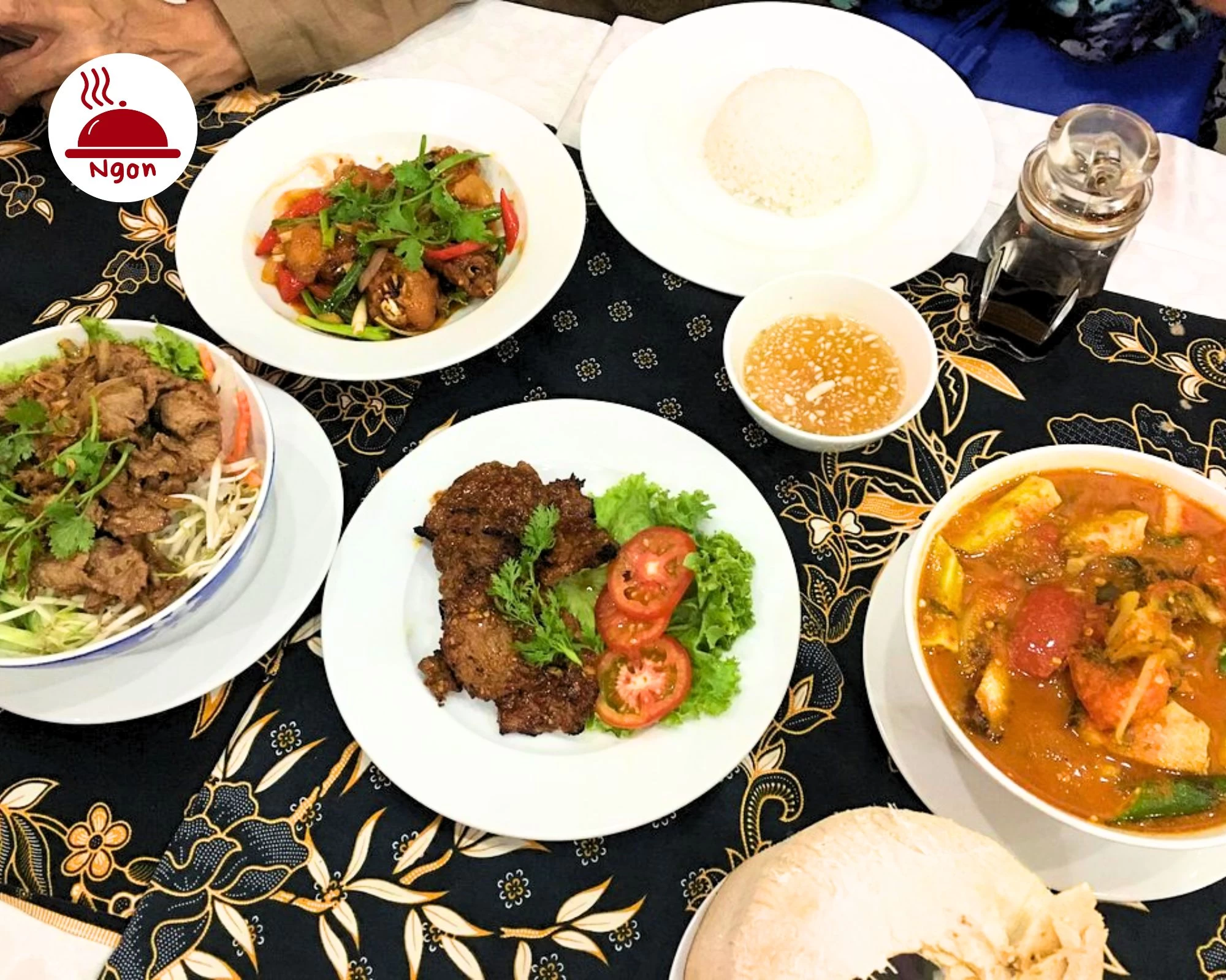 Một bữa ăn thịnh soạn với nhiều hương vị đặc trưng của Malaysia, có thể được phục vụ tại nhà hàng Serai