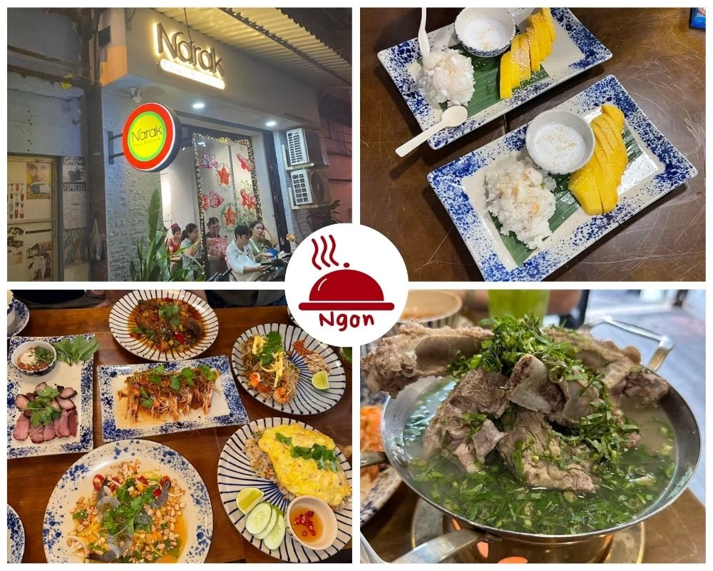 Món Thái tại nhà hàng Narak Thai Kitchen
