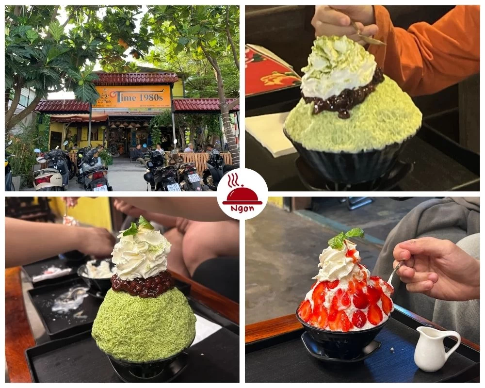 Bingsu của quán time 1980s – Cafe & Sarang Bingsu ice cream