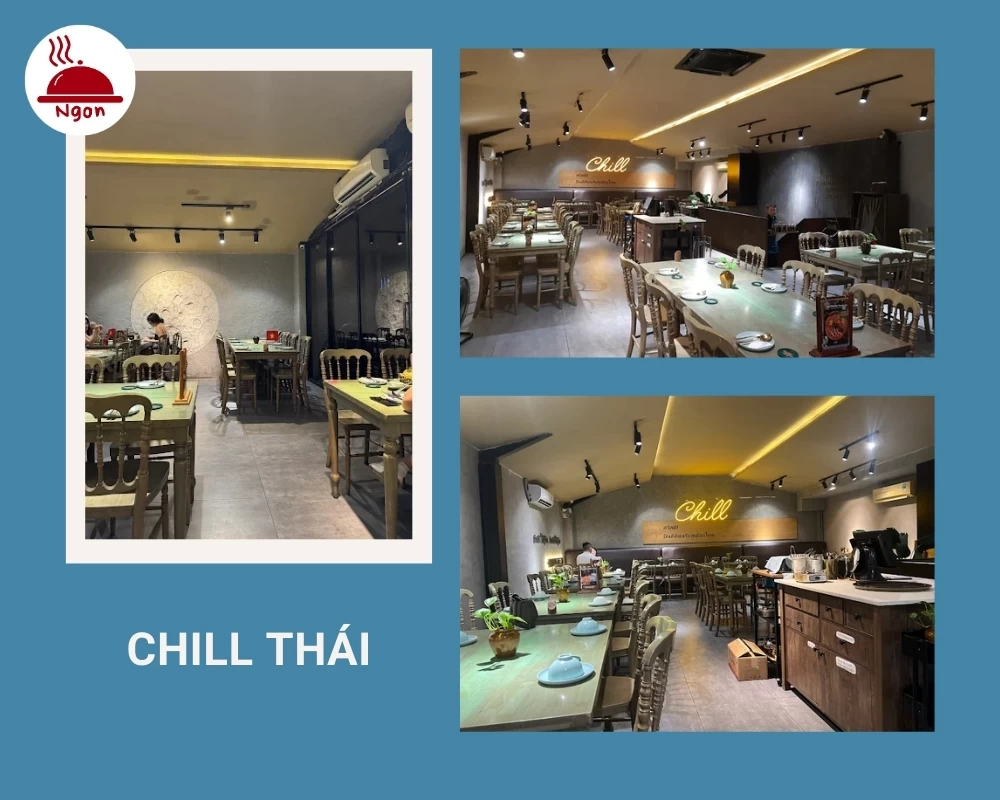 Quán Chill Thái có không gian chill chill đúng như tên gọi