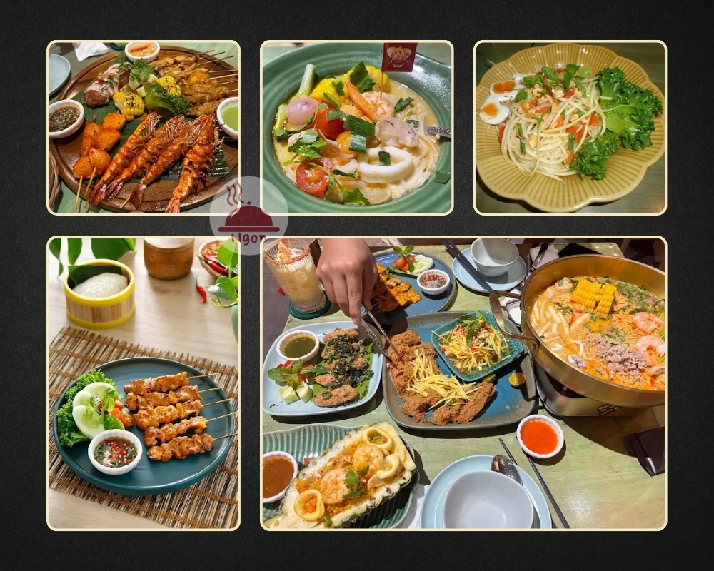Một số món ăn của quán Thái quận 1 Chill Thái