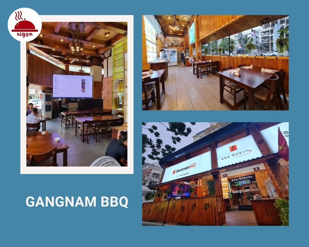 Gangnam BBQ có không gian sạch đẹp, ấm cúng
