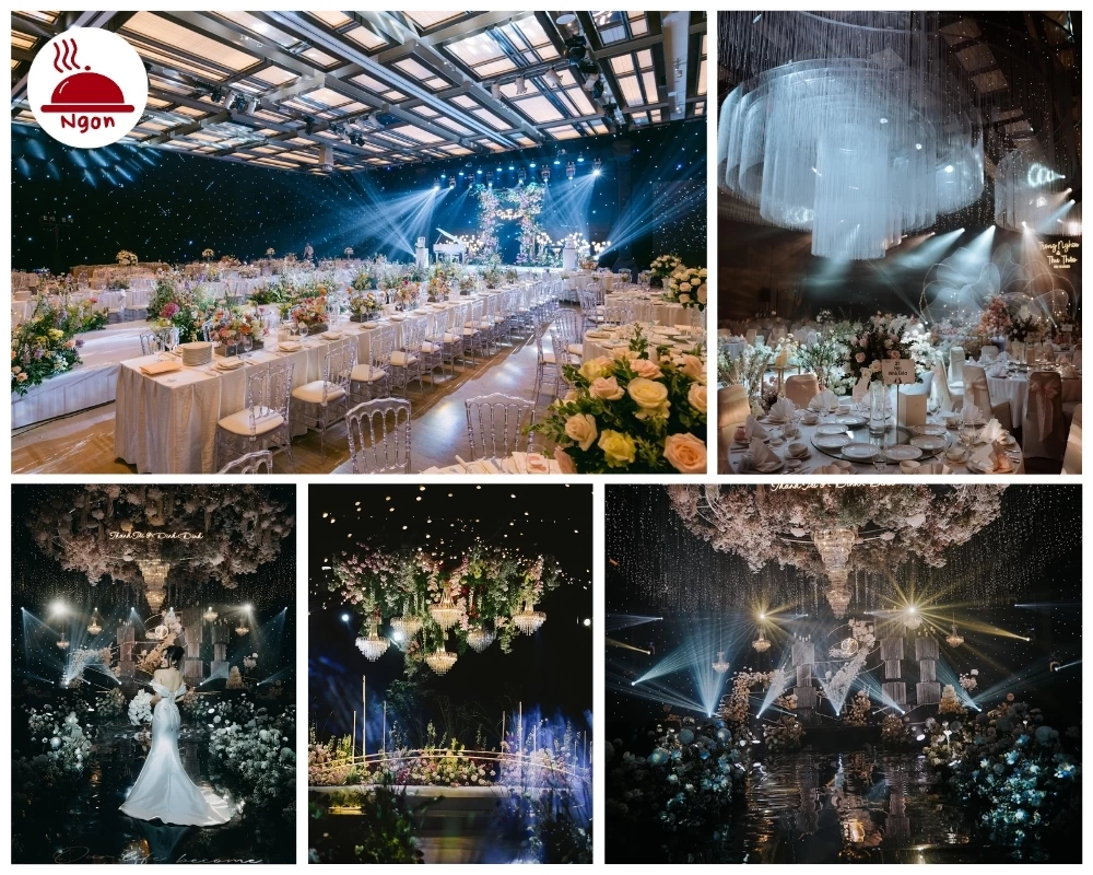 Không gian sảnh Origami Ballroom của nhà hàng tiệc cưới quận 1 Hotel Nikko Saigon