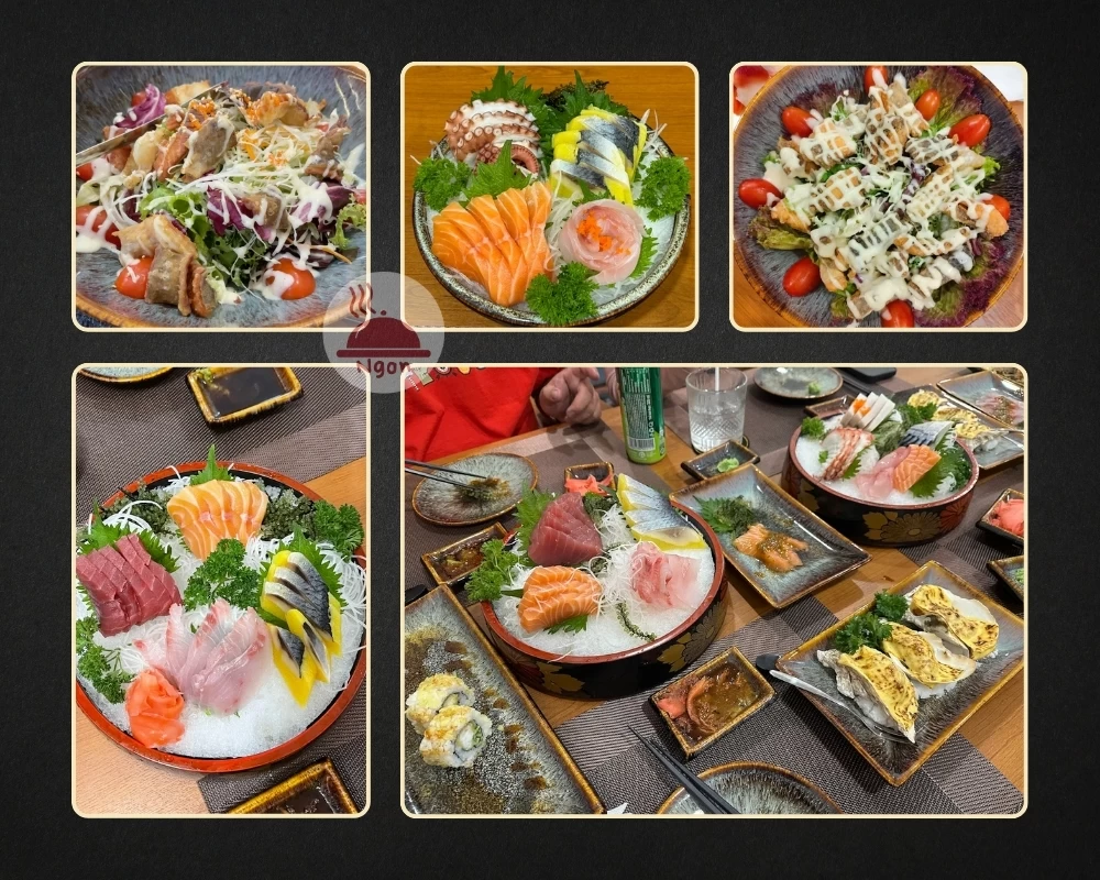 Một số món ăn của nhà hàng Maafushi Sushi