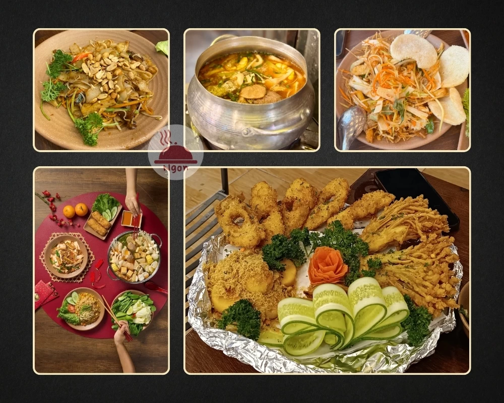Một số món ăn của Lẩu Chay Nhà Nát