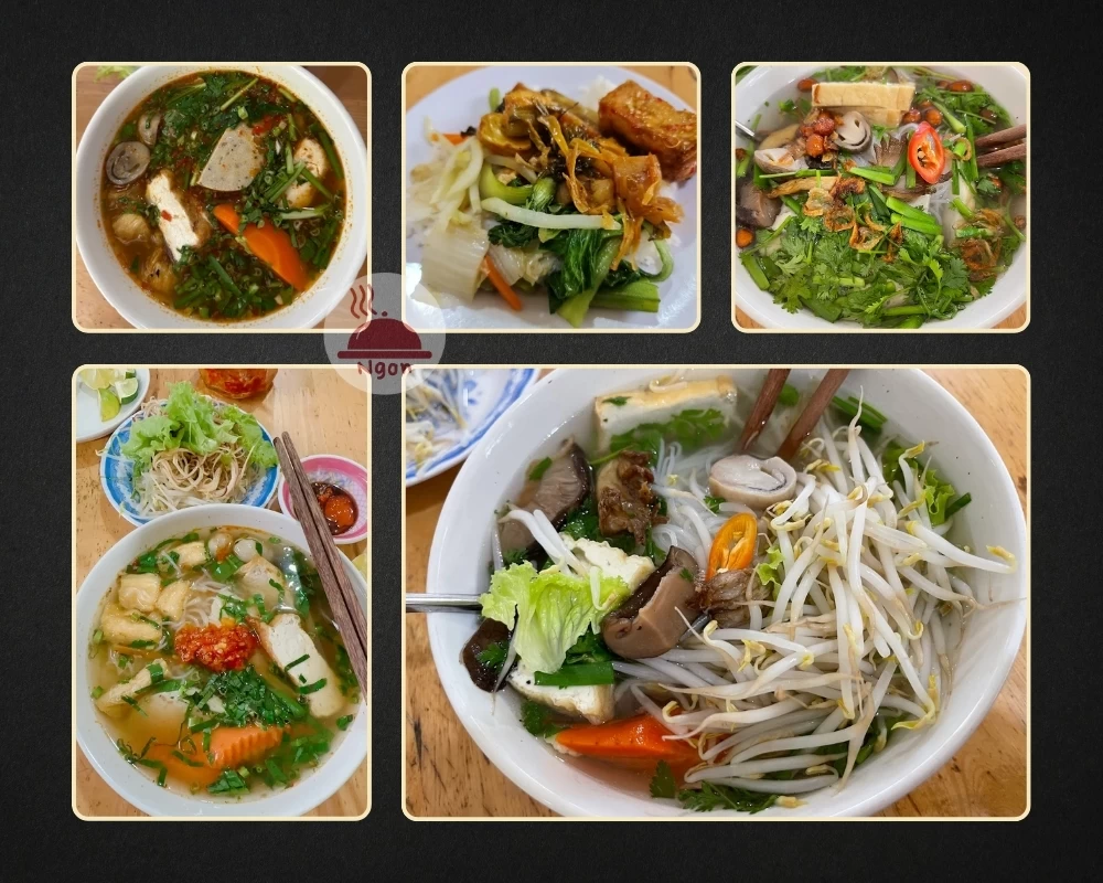 Một số món ăn của nhà hàng chay Diệu Thiện