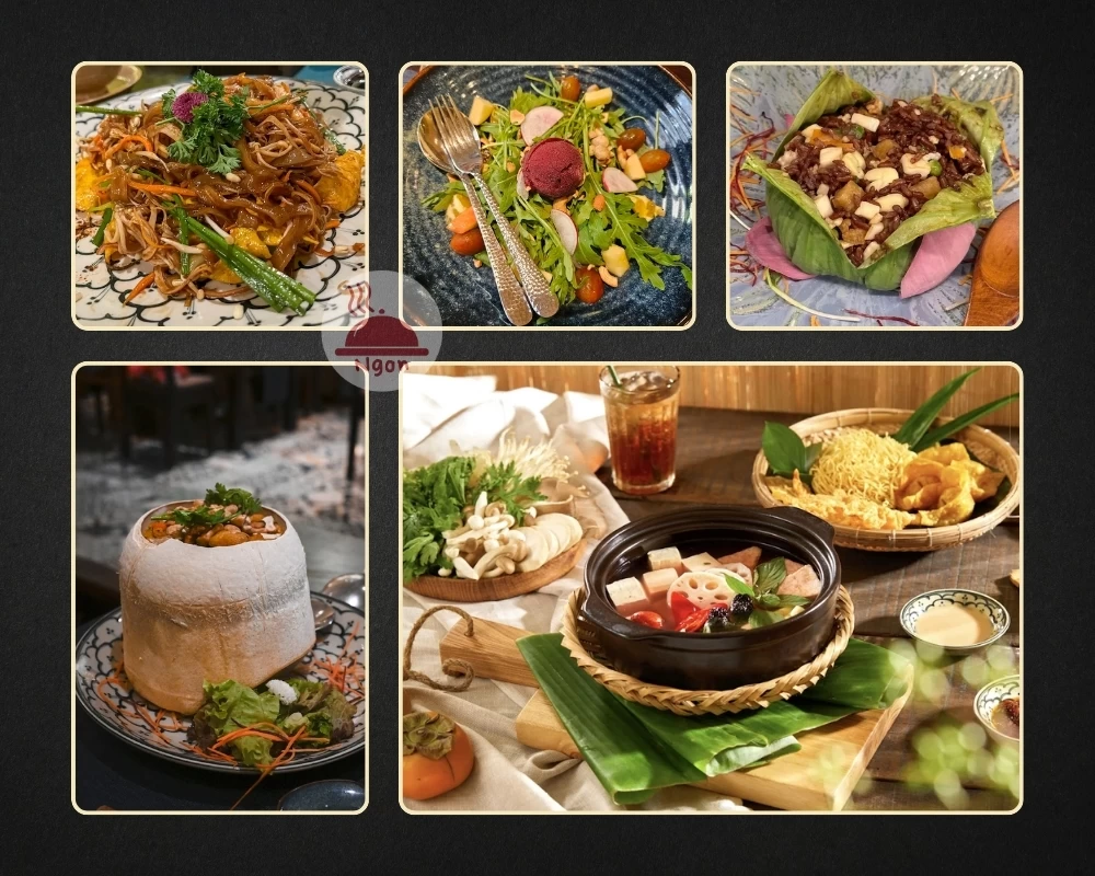 Một số món ăn của nhà hàng Chay Garden