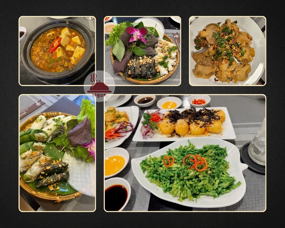Một số món ăn của quán chay quận 3 Araham