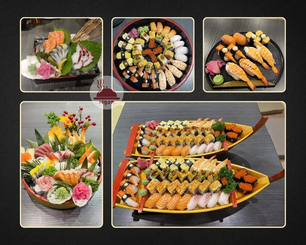 Một số món ăn của nhà hàng Sakura