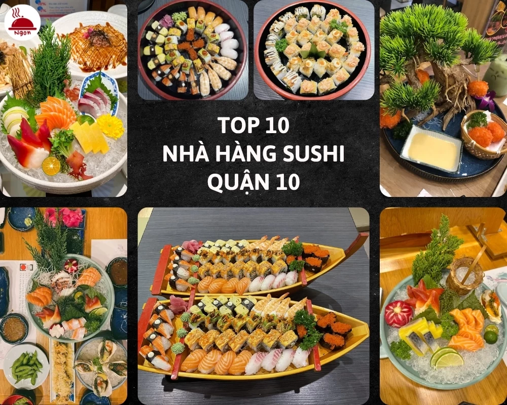 Các món ăn của những nhà hàng sushi quận 10