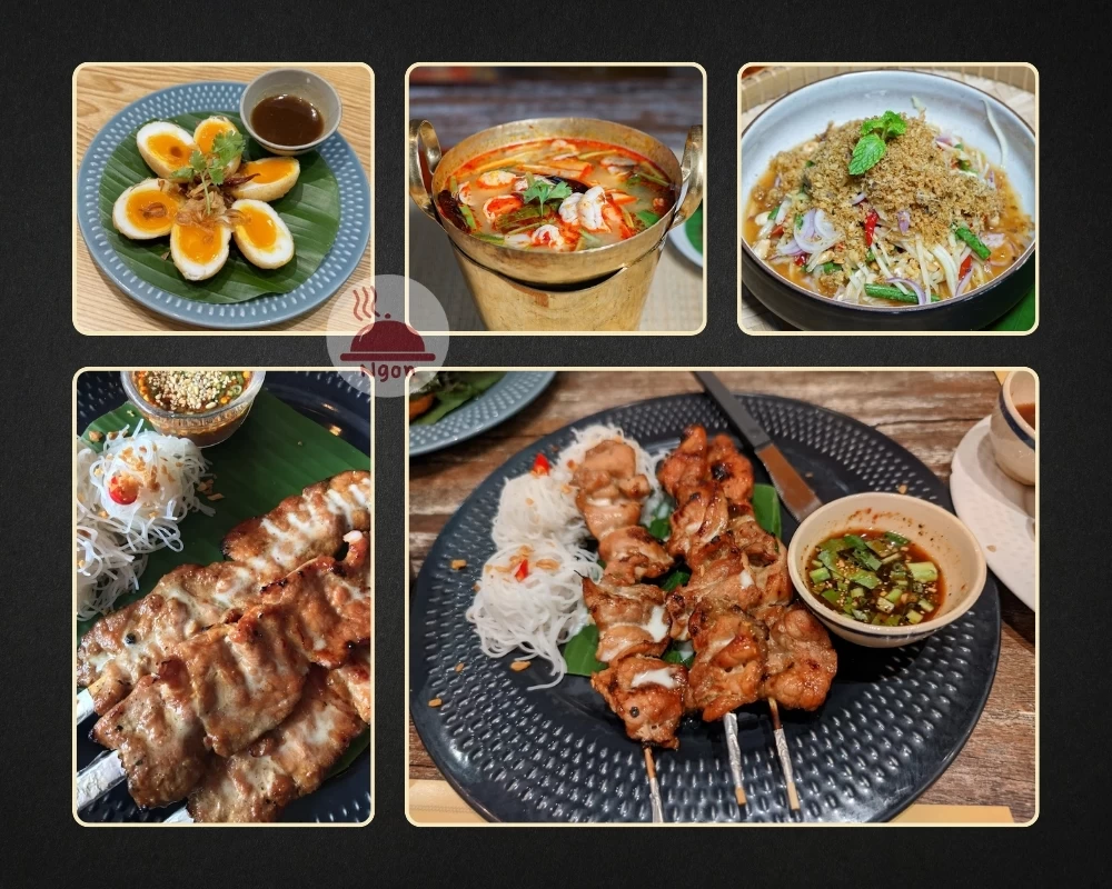 Một số món ăn của quán Thái quận 1 Somtam ZAAP