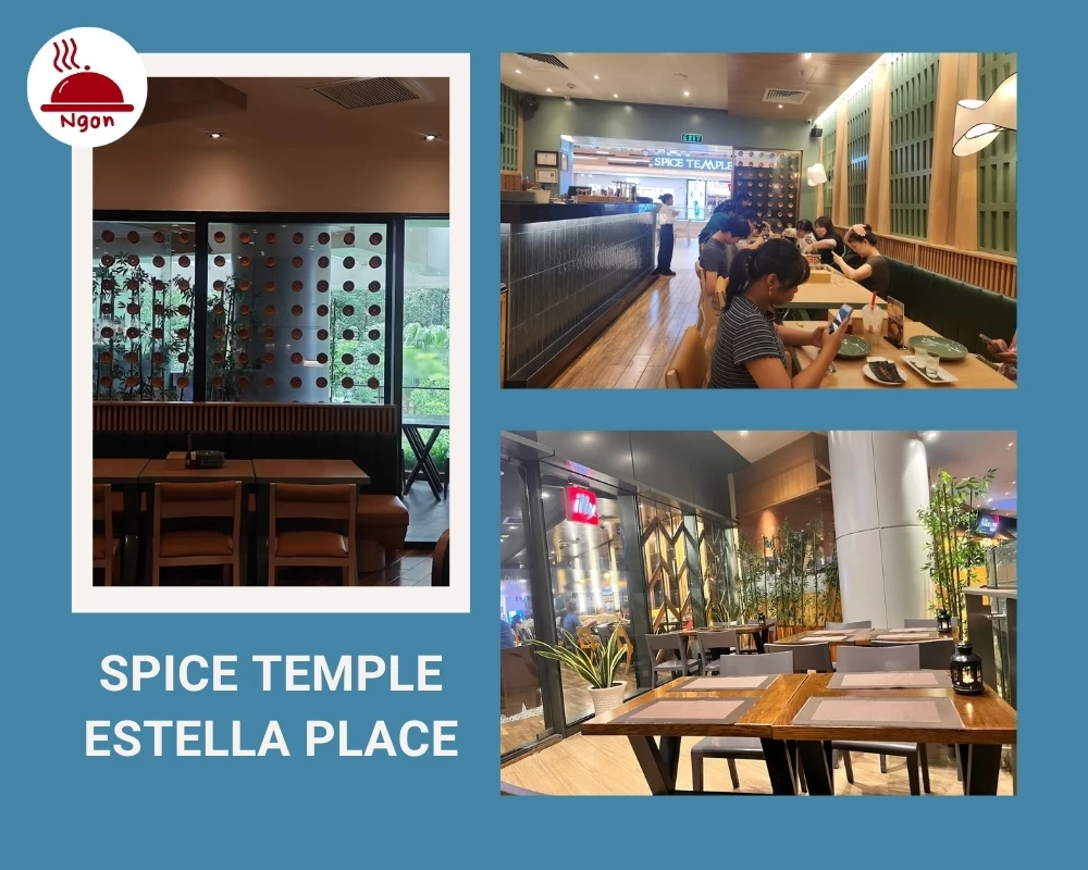 Quán Thái quận 2 Spice Temple có không gian hiện đại, sang trọng, sạch sẽ