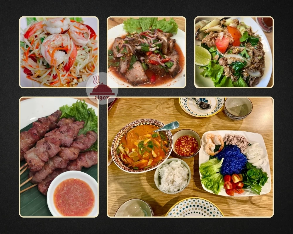 Một số món ăn của quán Thái quận 2 Thai Basil กะเพรา