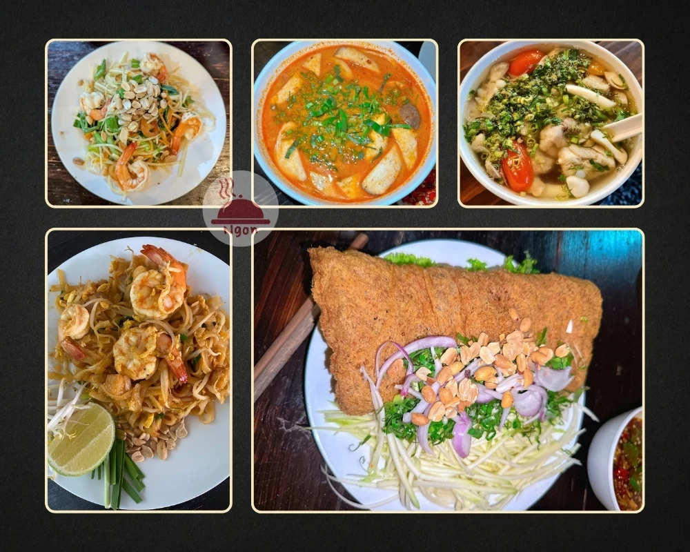 Một số món ăn của quán Thai Spice