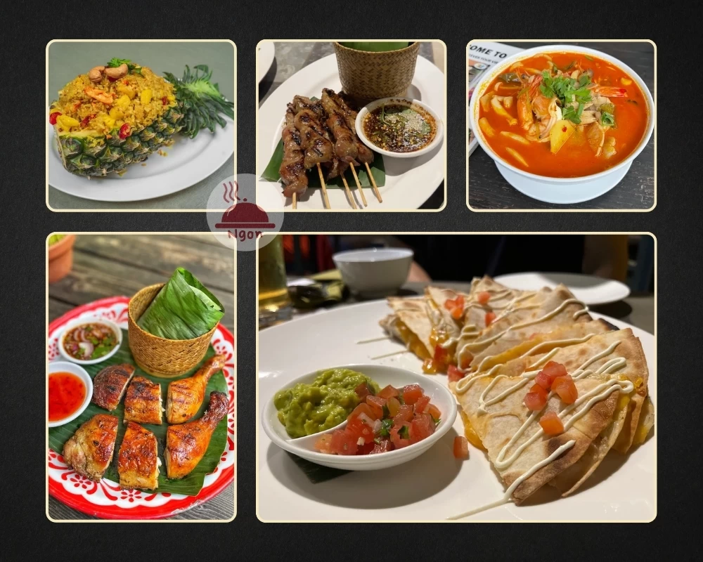 Một số món ăn của quán Thái quận 2 Thai Street