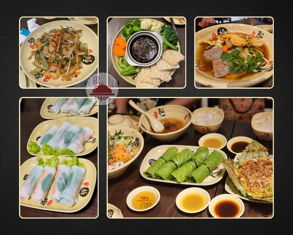 Một số món ăn của quán chay quận 10 Tiệm Chay Heye