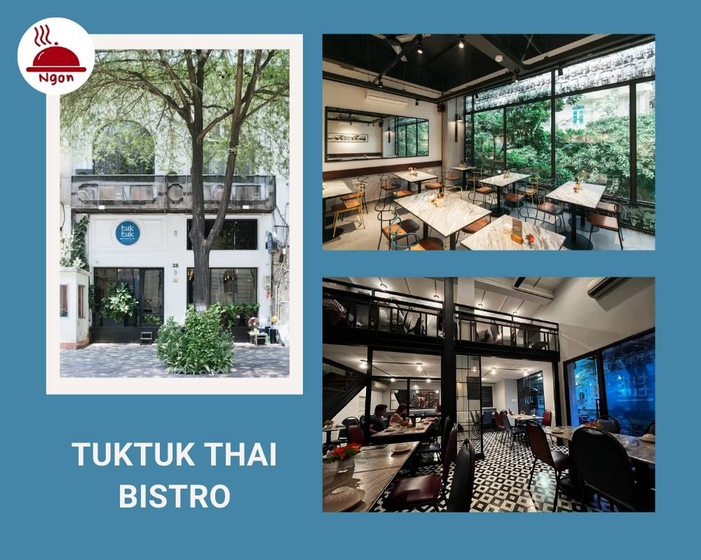Không gian xinh xắn, rộng rãi của TukTuk Thai Bistro