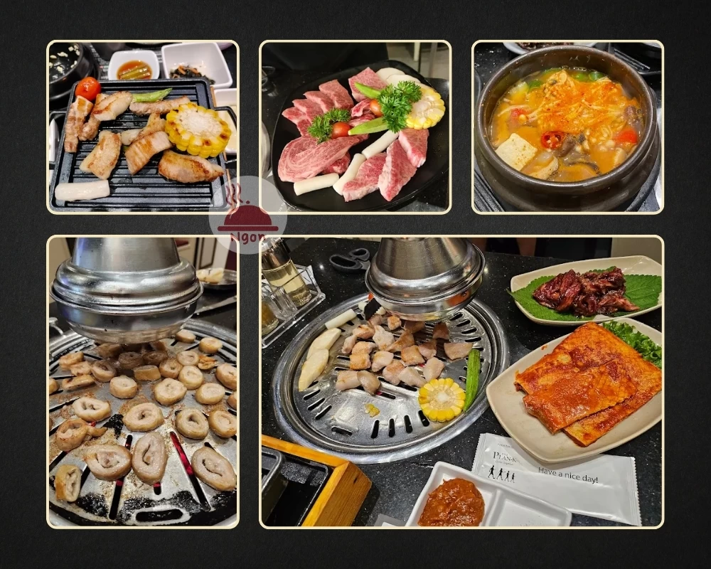 Một số món ăn của nhà hàng thịt nướng quận 7 BBQ Plan K