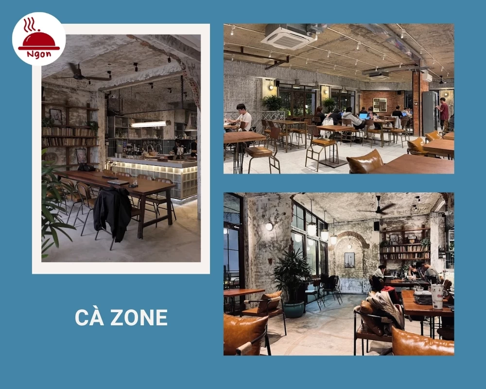 Quán cafe 24h Bình Thạnh Cà Zone có không gian độc đáo, khá chill