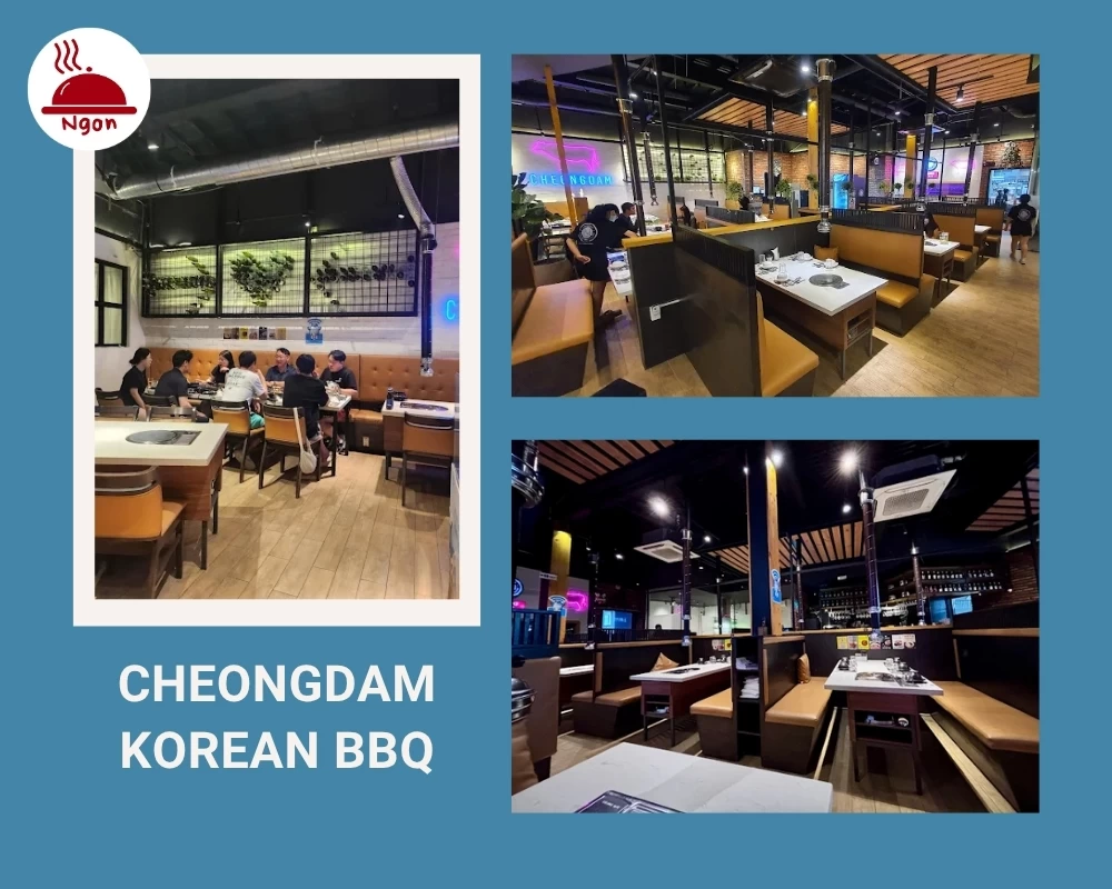 Nhà hàng Hàn Quốc quận 2 CheongDam Korean BBQ được trang trí tinh tế theo phong cách Hàn Quốc