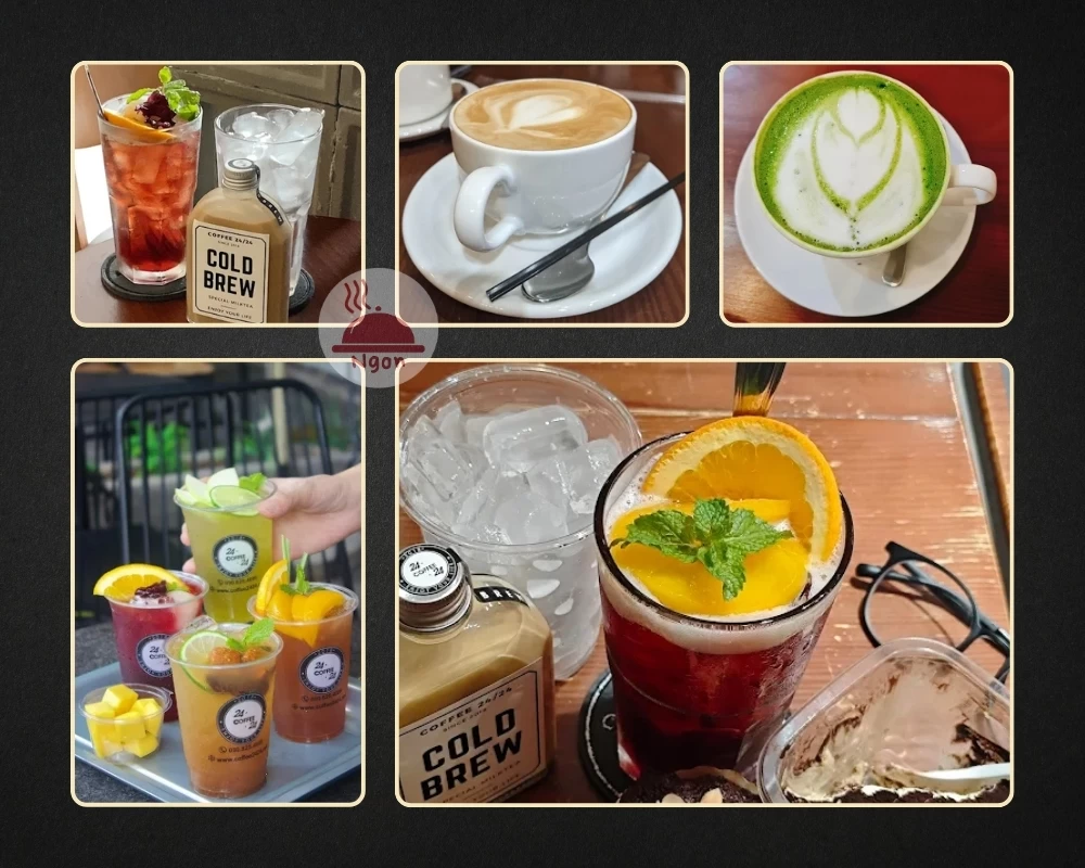 Một số món nước của quán COFFEE 24/24 Bình Thạnh