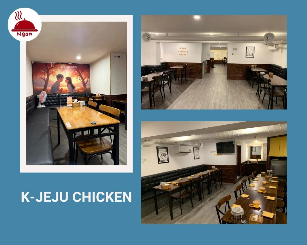 Nhà hàng Hàn Quốc quận 7 K-Jeju Chicken có không gian sạch đẹp, hiện đại