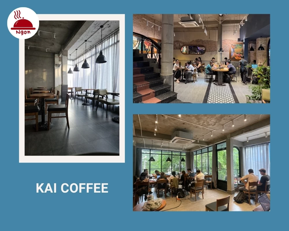 Quán cafe 24h Bình Thạnh - KAI Coffee có không gian đẹp mắt, sang trọng