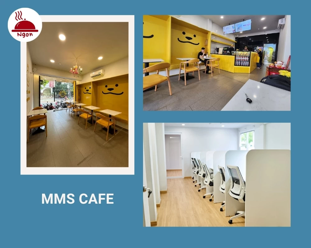 Quán cafe 24h Bình Thạnh - MMS Cafe có không gian sạch sẽ, rộng rãi