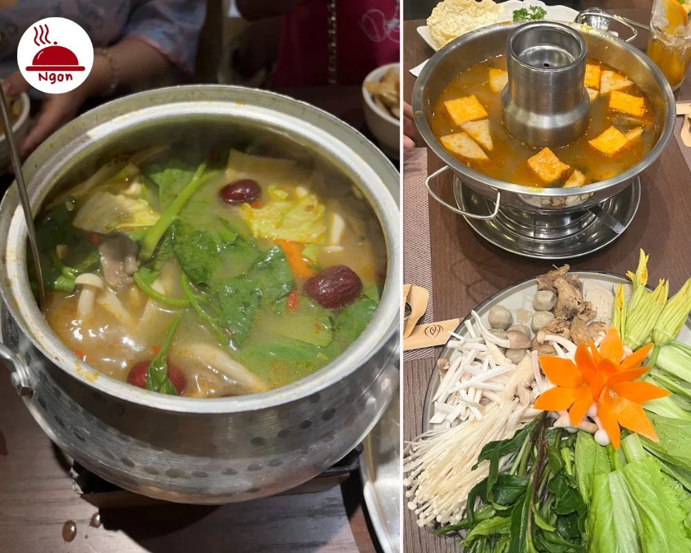 Các món lẩu của nhà hàng lẩu chay Bình Tân - Chay Panna
