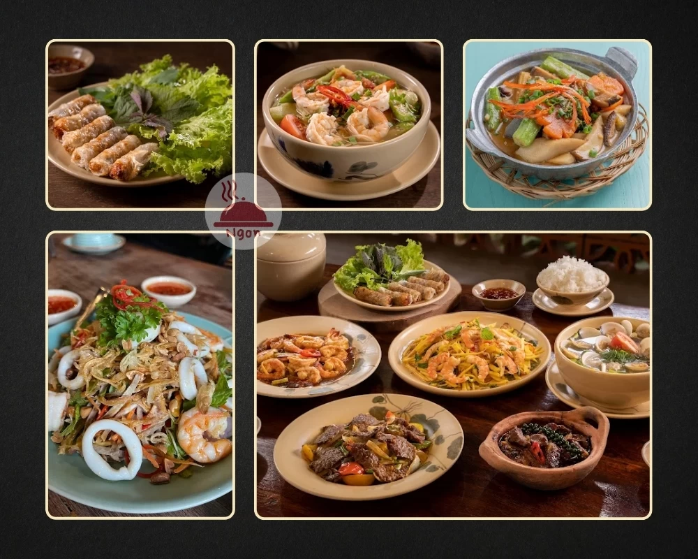 Một số món ăn của nhà hàng Laang Saigon
