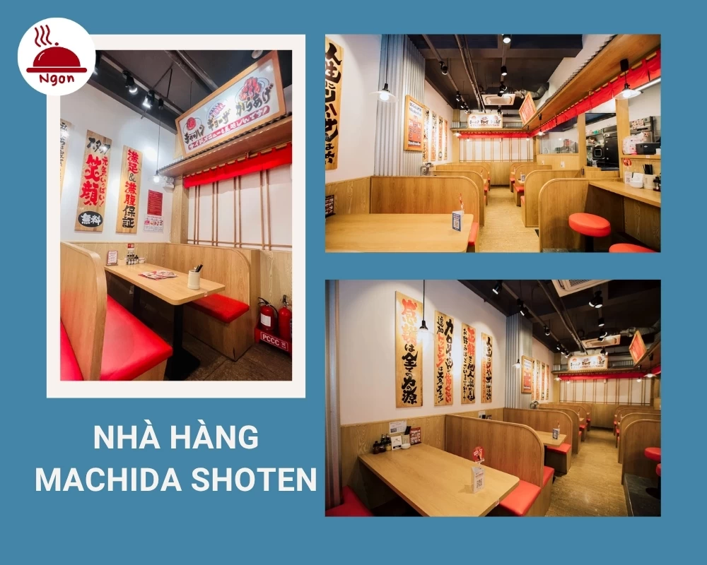 Nhà hàng Thảo Điền Machida Shoten có không gian sạch sẽ, rộng rãi